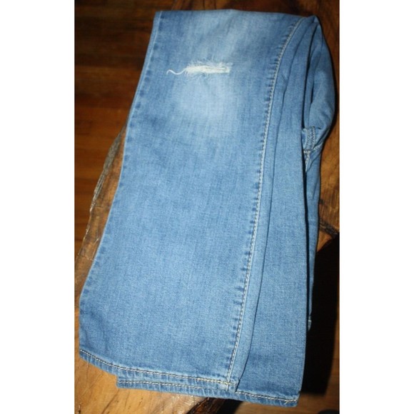 Seven7 Denim jeans Flap Decorative Pocket Sz 14 Bootcut Leg Distressed 36X31 - Picture 5 of 10
